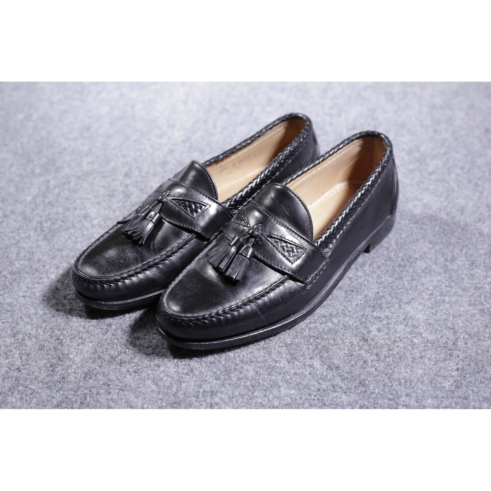 Allen Edmonds Maxfield 10.5 D Black Tassel Loafers 47711 Made In USA